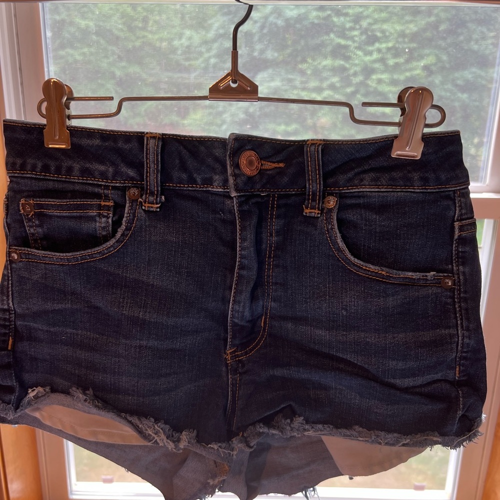 American Eagle Outfitters High Rise Shortie Shorts Size 8.